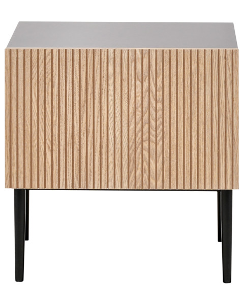 Szafka nocna MDF 1 szuflada czarna 624864
