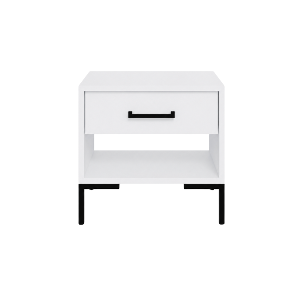 Szafka nocna SIMPLE – Biała | 52x55x40 cm 1031695