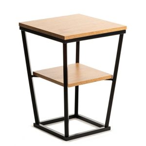 Szafka nocna stolik boczny 2 poziomy EXPAND 40×40 cm loftowy 351021