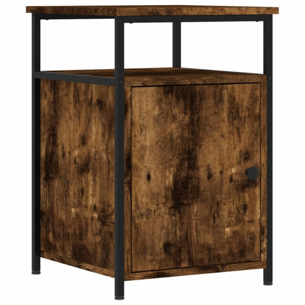 Szafka Nocna Stolik Brązowa z Regulowanymi Nóżkami Do Sypialni 40x42x60 cm 738556