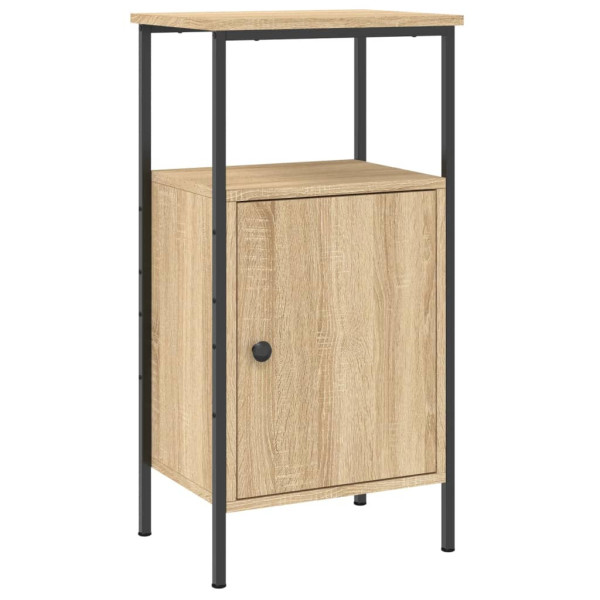 Szafka Nocna Stolik Brązowa z Regulowanymi Nóżkami Do Sypialni 41x31x80 cm 745584