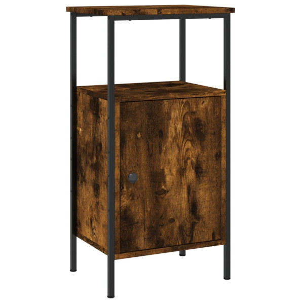 Szafka Nocna Stolik Brązowa z Regulowanymi Nóżkami Do Sypialni 41x31x80 cm 745491