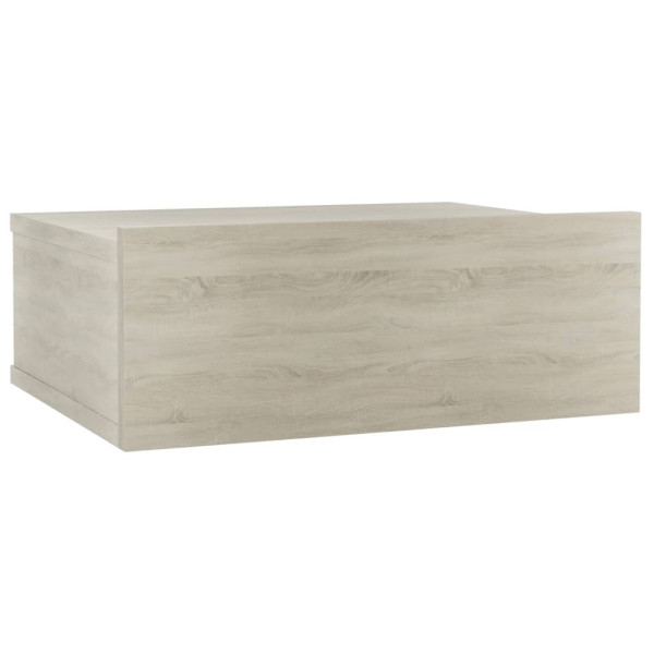 Szafka Nocna Stolik Brązowa z Szufladą Wisząca Do Sypialni 40x30x15 cm 745536