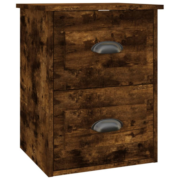 Szafka Nocna Stolik Brązowa z Szufladą Wisząca Do Sypialni 41,5x36x53 cm 738916