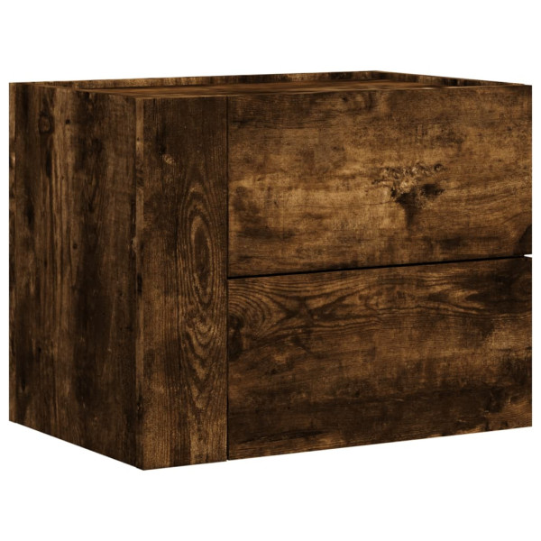 Szafka Nocna Stolik Brązowa z Szufladą Wisząca Do Sypialni 45x30x35 cm 740571