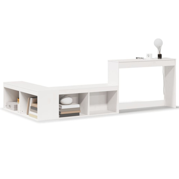 Szafka Nocna Stolik Komoda Biała Do Sypialni Pokoju Salonu 232x122x75 cm 741808