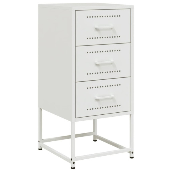 Szafka Nocna Stolik Komoda Biała Do Sypialni Pokoju Salonu 36x39x78 cm 742066