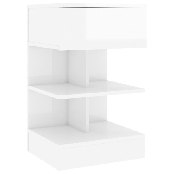 Szafka Nocna Stolik Komoda Biała Do Sypialni Pokoju Salonu 40x35x65 cm 739076