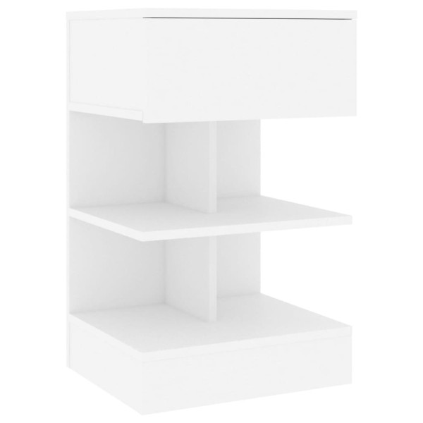 Szafka Nocna Stolik Komoda Biała Do Sypialni Pokoju Salonu 40x35x65 cm 738895