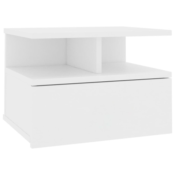 Szafka Nocna Stolik Komoda Biała z Szufladą Do Sypialni 40x31x27 cm 738791
