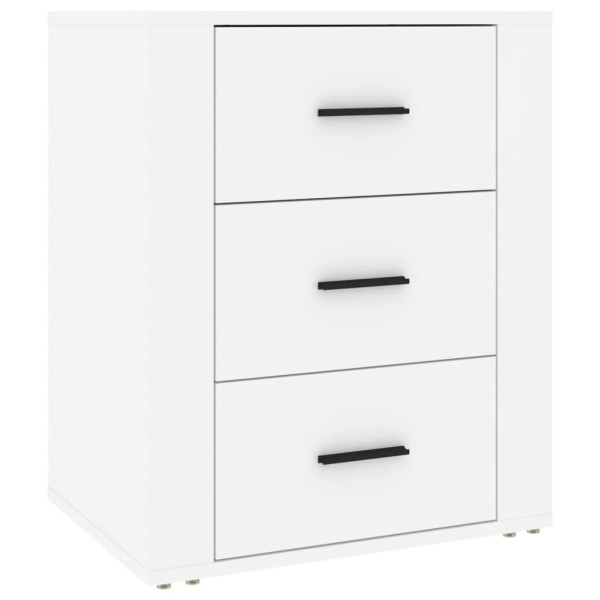Szafka Nocna Stolik Komoda Biała z Szufladą Do Sypialni 50x36x60 cm 741794