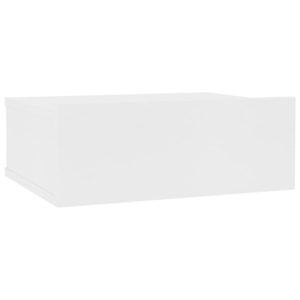 Szafka Nocna Stolik Komoda Biała z Szufladą Wisząca Do Sypialni 40x30x15 cm 745422