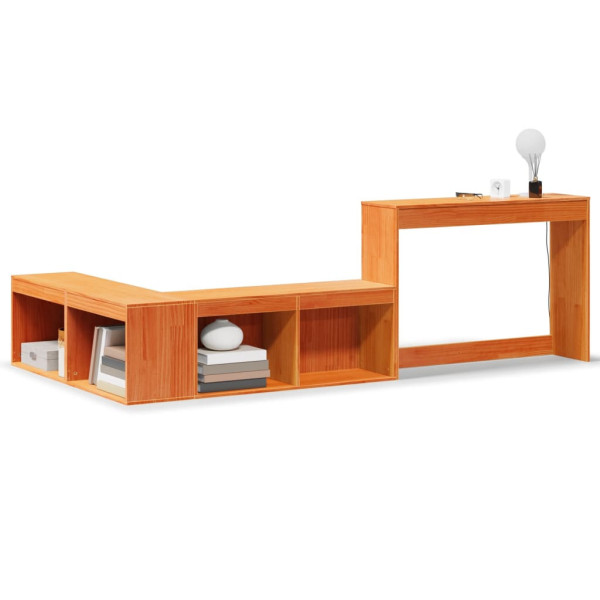 Szafka Nocna Stolik Komoda Brązowa Do Sypialni 222x122x75 cm 741282