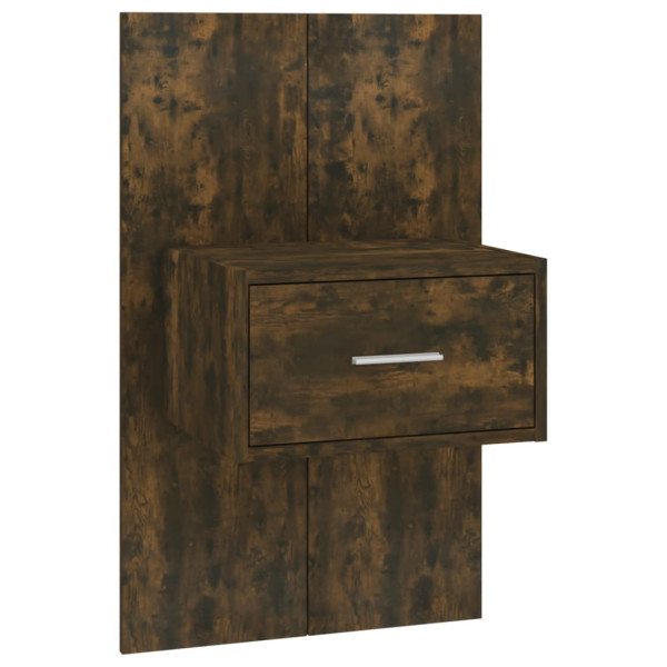 Szafka Nocna Stolik Komoda Brązowa Wisząca Do Sypialni 48,5x32,5x80 cm 741828