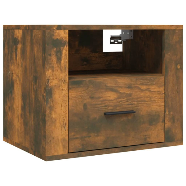 Szafka Nocna Stolik Komoda Brązowa Wisząca Do Sypialni 50x36x40 cm 738619