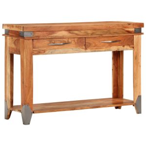Szafka Nocna Stolik Komoda Brązowa z Szufladą Do Sypialni 110x34x74 cm 747639