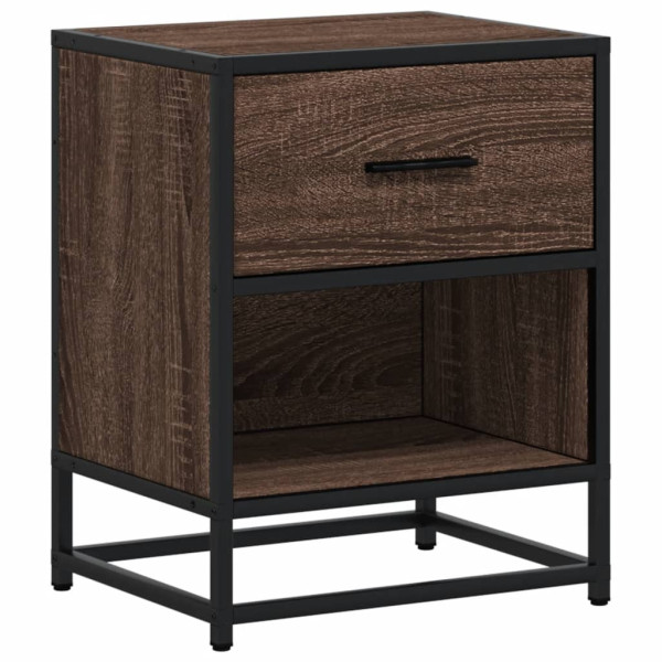 Szafka Nocna Stolik Komoda Brązowa z Szufladą Do Sypialni 40x31x50 cm 745543