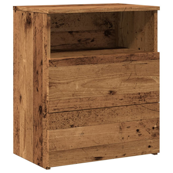 Szafka Nocna Stolik Komoda Brązowa z Szufladą Do Sypialni 50x32x60 cm 738891