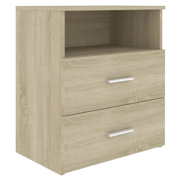 Szafka Nocna Stolik Komoda Brązowa z Szufladą Do Sypialni 50x32x60 cm 739126