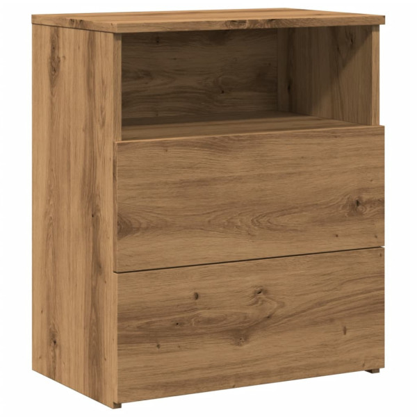 Szafka Nocna Stolik Komoda Brązowa z Szufladą Do Sypialni 50x32x60 cm 738822