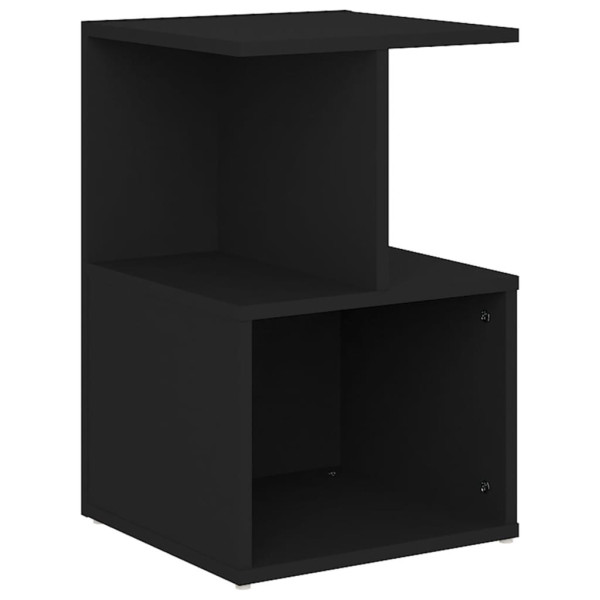 Szafka Nocna Stolik Komoda Czarna Do Sypialni Pokoju Salonu 35x35x55 cm 745333