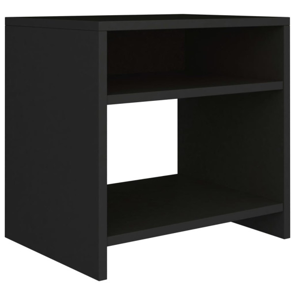 Szafka Nocna Stolik Komoda Czarna Do Sypialni Pokoju Salonu 40x30x40 cm 745339