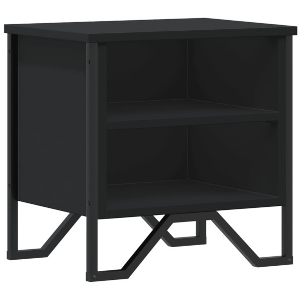 Szafka Nocna Stolik Komoda Czarna Do Sypialni Pokoju Salonu 40x30x40 cm 747784