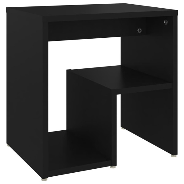 Szafka Nocna Stolik Komoda Czarna Do Sypialni Pokoju Salonu 40x30x40 cm 738877