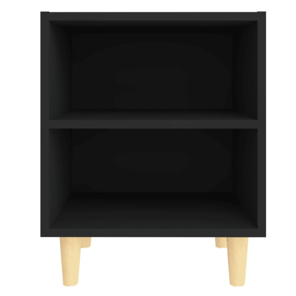 Szafka Nocna Stolik Komoda Czarna Do Sypialni Pokoju Salonu 40x30x50 cm 745202