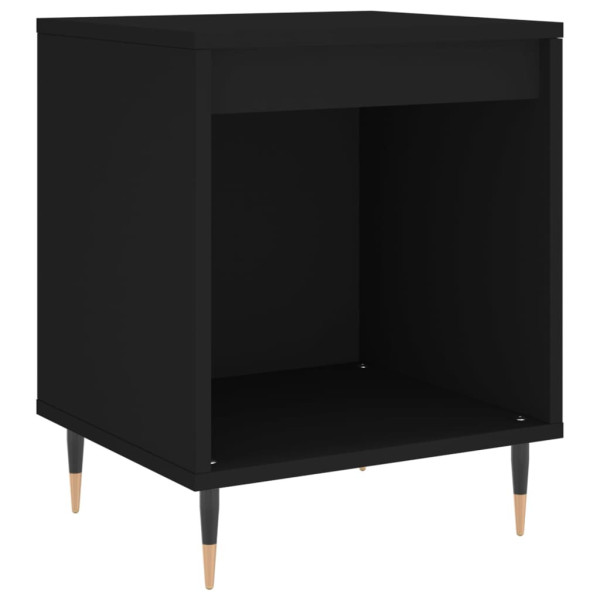 Szafka Nocna Stolik Komoda Czarna Do Sypialni Pokoju Salonu 40x35x50 cm 743241
