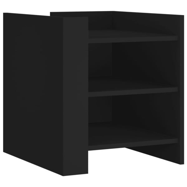 Szafka Nocna Stolik Komoda Czarna Do Sypialni Pokoju Salonu 45x50x50 cm 747694