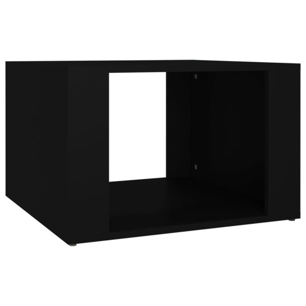 Szafka Nocna Stolik Komoda Czarna Do Sypialni Pokoju Salonu 57x55x36 cm 749026