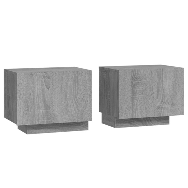 Szafka Nocna Stolik Komoda Szara Do Sypialni Pokoju Salonu 100x35x40 cm 742009