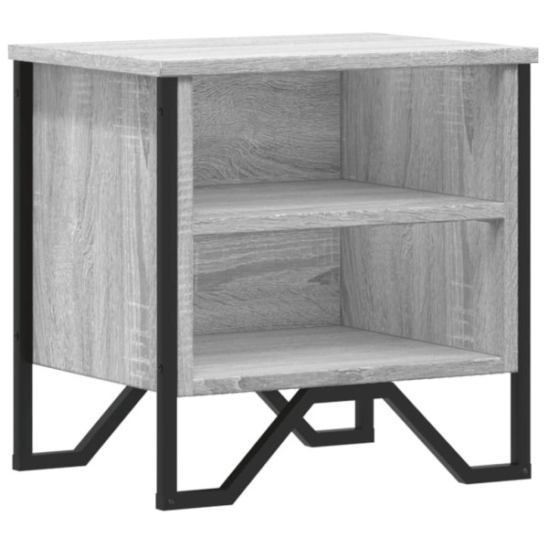 Szafka Nocna Stolik Komoda Szara Do Sypialni Pokoju Salonu 40x30x40 cm 747684