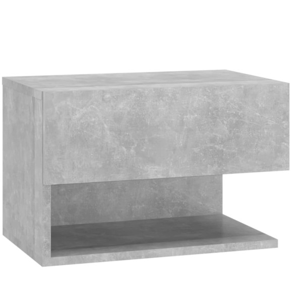 Szafka Nocna Stolik Komoda Szara Wisząca Do Sypialni 46x29,5x30 cm 743771