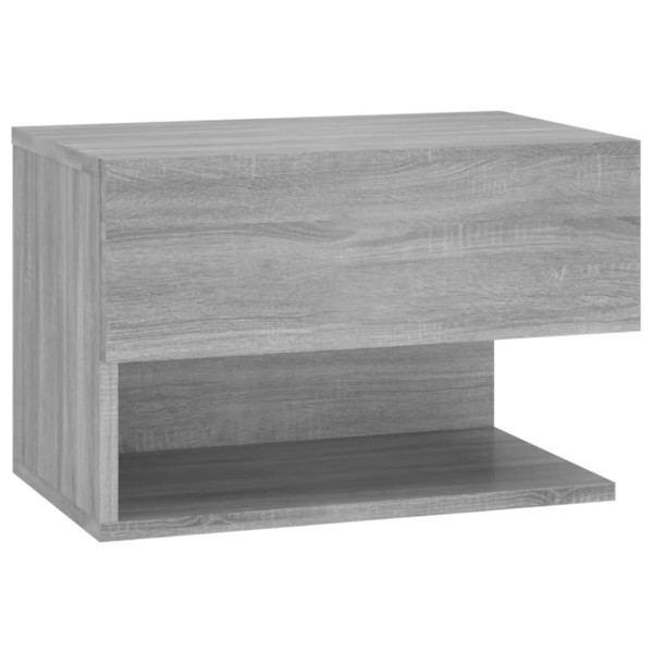 Szafka Nocna Stolik Komoda Szara Wisząca Do Sypialni 46x29,5x30 cm 743769