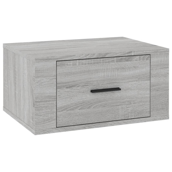 Szafka Nocna Stolik Komoda Szara Wisząca Do Sypialni 50x36x25 cm 739067