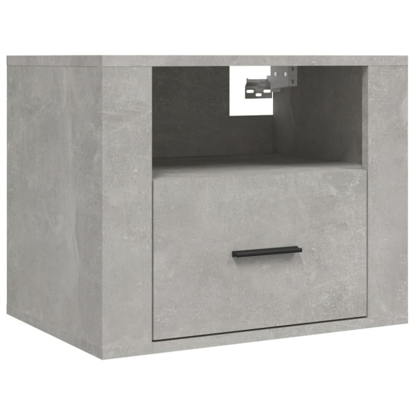 Szafka Nocna Stolik Komoda Szara Wisząca Do Sypialni 50x36x40 cm 738639