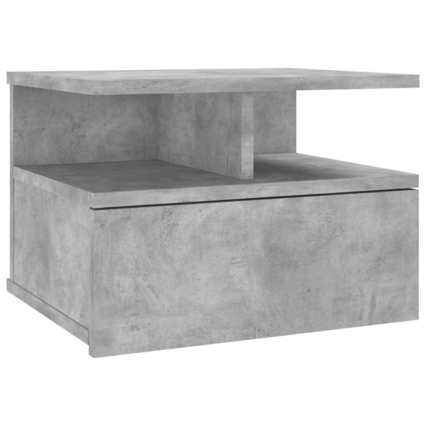 Szafka Nocna Stolik Komoda Szara z Szufladą Do Sypialni 40x31x27 cm 739127