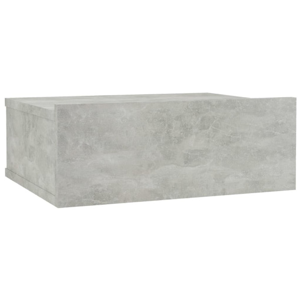 Szafka Nocna Stolik Komoda Szara z Szufladą Wisząca Do Sypialni 40x30x15 cm 745465
