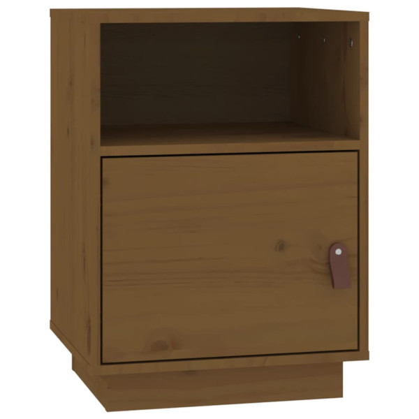 Szafka Nocna Stolik Komoda z Drzwiami Do Sypialni 40x34x55 cm 743748
