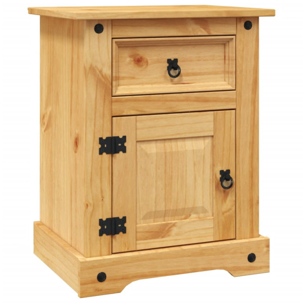 Szafka Nocna Stolik z Szufladą z Drzwiami Do Sypialni 53x39x66 cm 743892