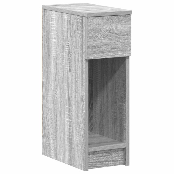 Szafka Nocna Szara Komoda Stolik Półka Nocna Do Sypialni 20x36x60 cm 851669