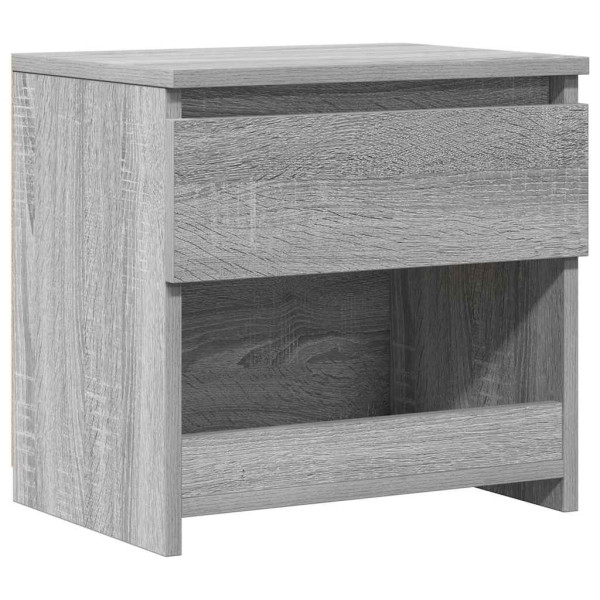 Szafka Nocna Szara Komoda Stolik Półka Nocna Do Sypialni 40x30x39 cm 851737
