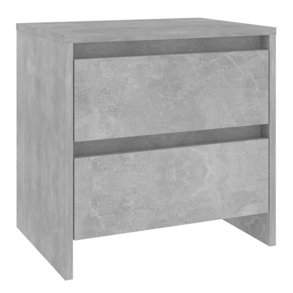 Szafka Nocna Szara Komoda Stolik Półka Nocna Do Sypialni 45x34.5x44.5 cm 848273
