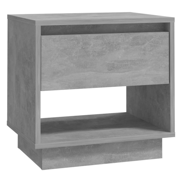 Szafka Nocna Szara Komoda Stolik Półka Nocna Do Sypialni 45x34x44 cm 855086