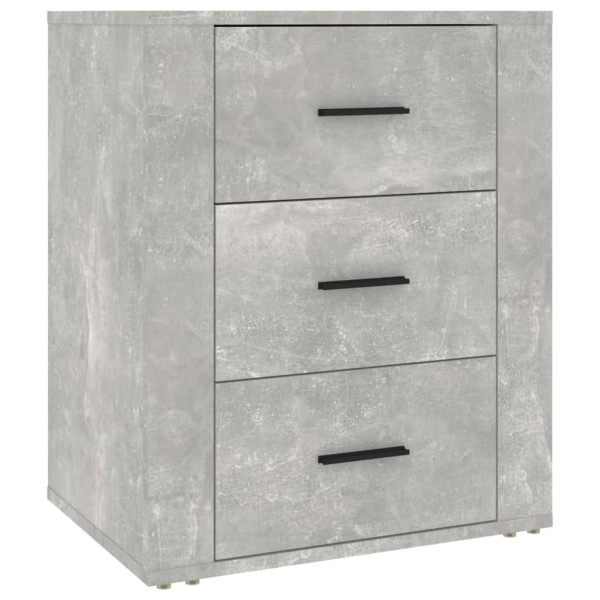Szafka Nocna Szara Komoda Stolik Półka Nocna Do Sypialni 50x36x60 cm 857315