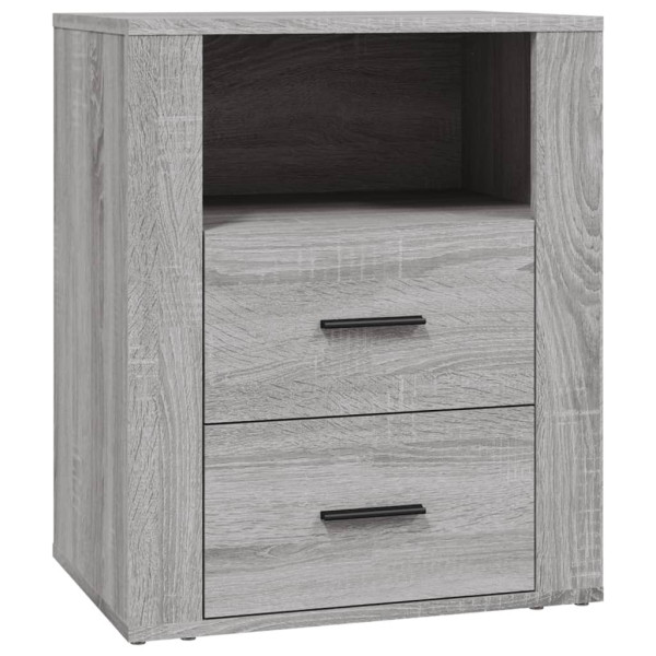 Szafka Nocna Szara Komoda Stolik Półka Nocna Do Sypialni 50x36x60 cm 857306
