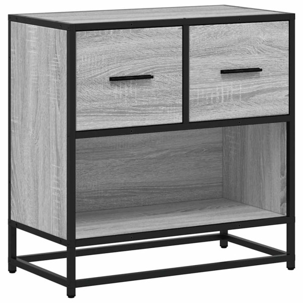 Szafka Nocna Szara Komoda Stolik Półka Nocna Do Sypialni 60x31x60 cm 855078