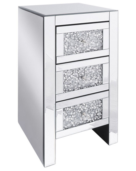 Szafka nocna szklana 60x30cm lustrzana 162266